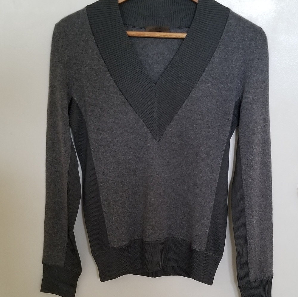 Loewe Gray Swaeter V Neck Pullover Cashmere - Picture 1 of 7